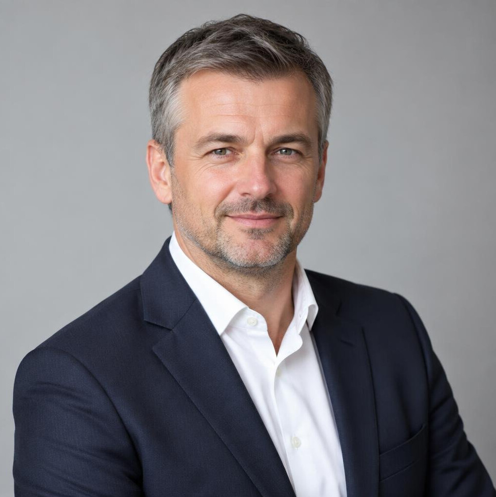 Portrait of a satisfied male company director